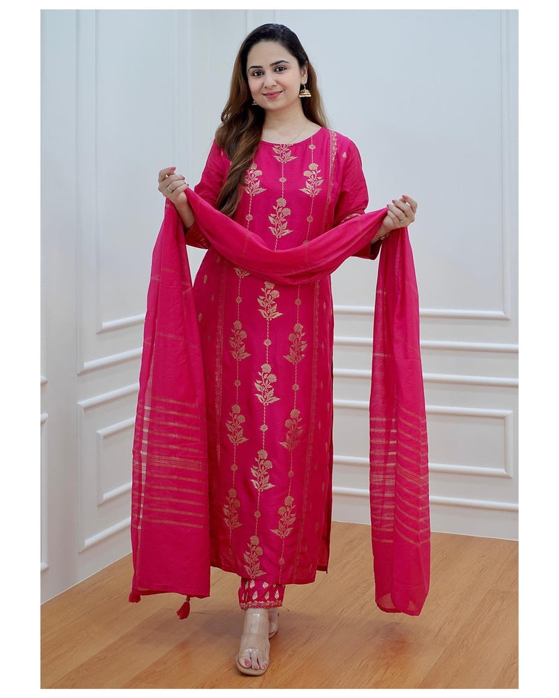 Pink Silk Set