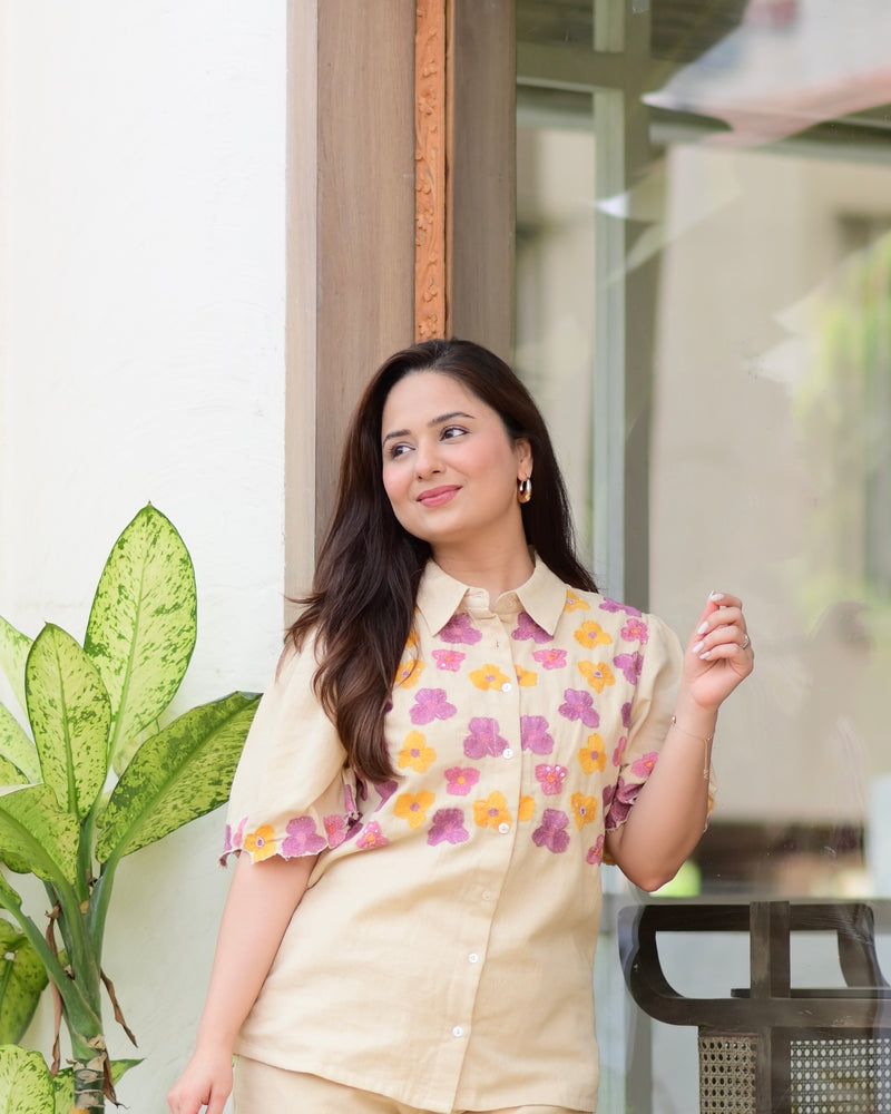 Cookie Floral Threadwork Co-ord