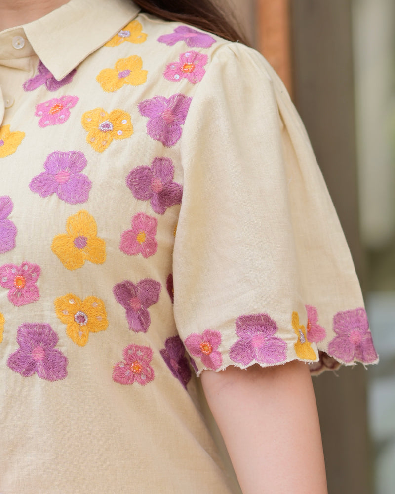 Cookie Floral Threadwork Co-ord