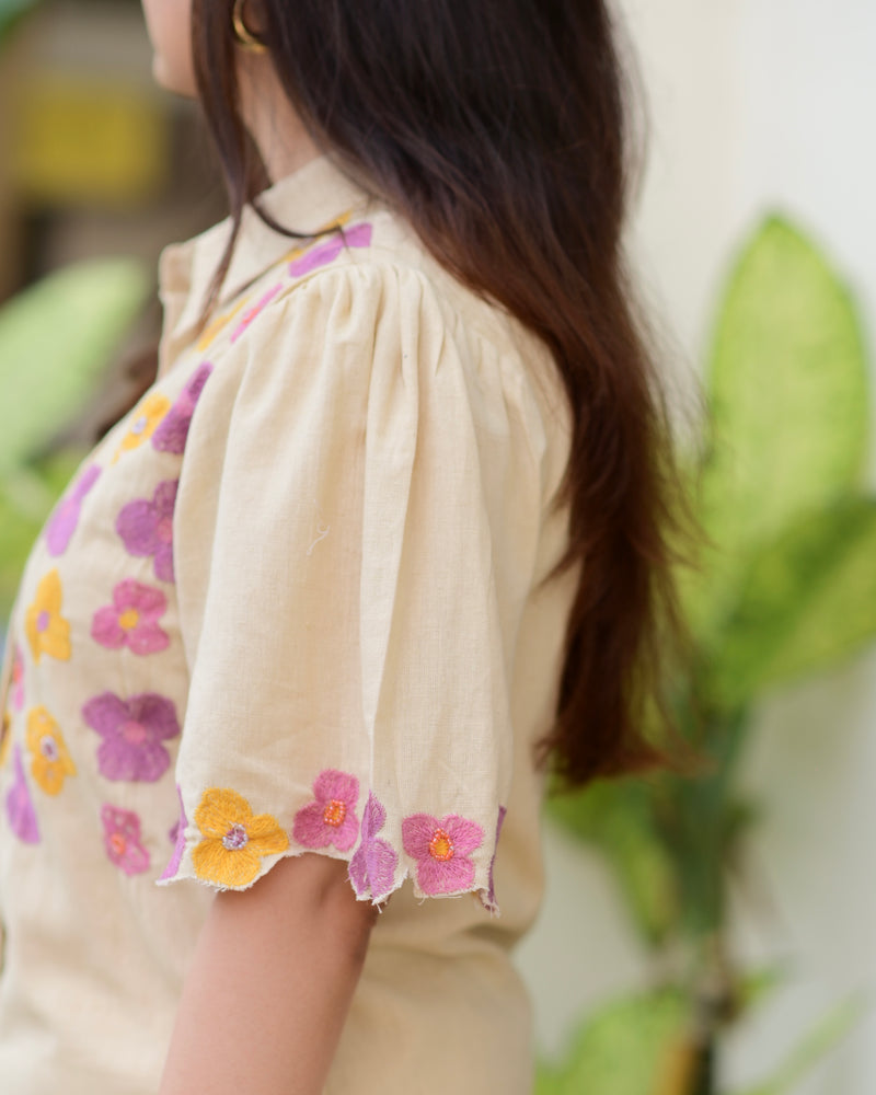 Cookie Floral Threadwork Co-ord
