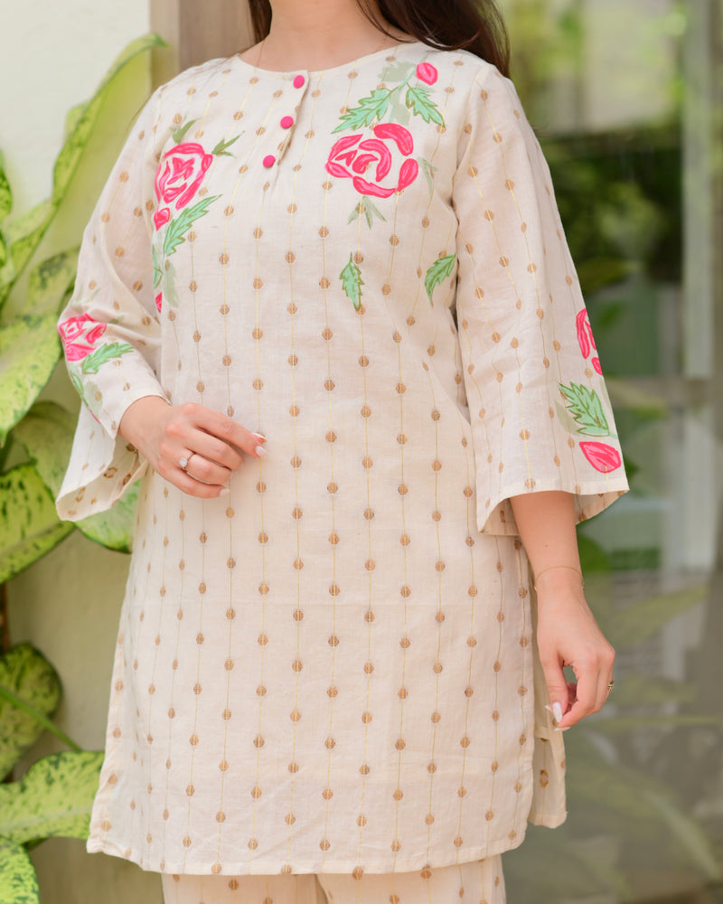 Ivory Rose Festive Flora Cotton Co-ord