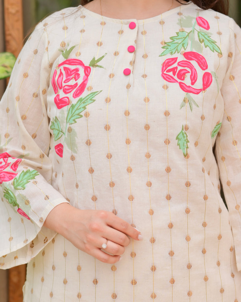Ivory Rose Festive Flora Cotton Co-ord