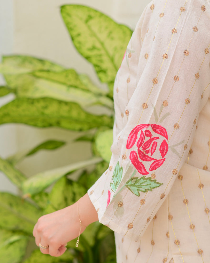 Ivory Rose Festive Flora Cotton Co-ord