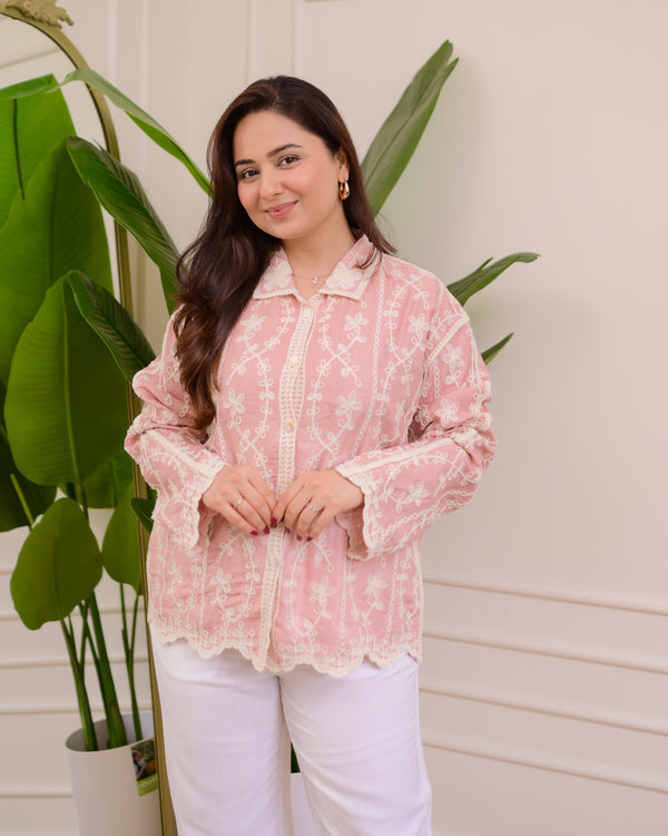 Blush Botanica Threaded Shirt