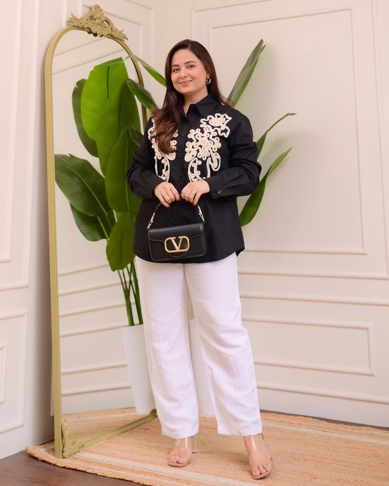 Black Loom & Pearl Luxe Shirt