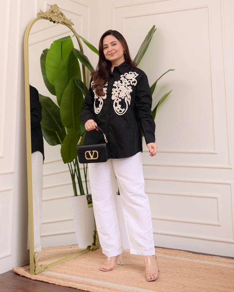 Black Loom & Pearl Luxe Shirt