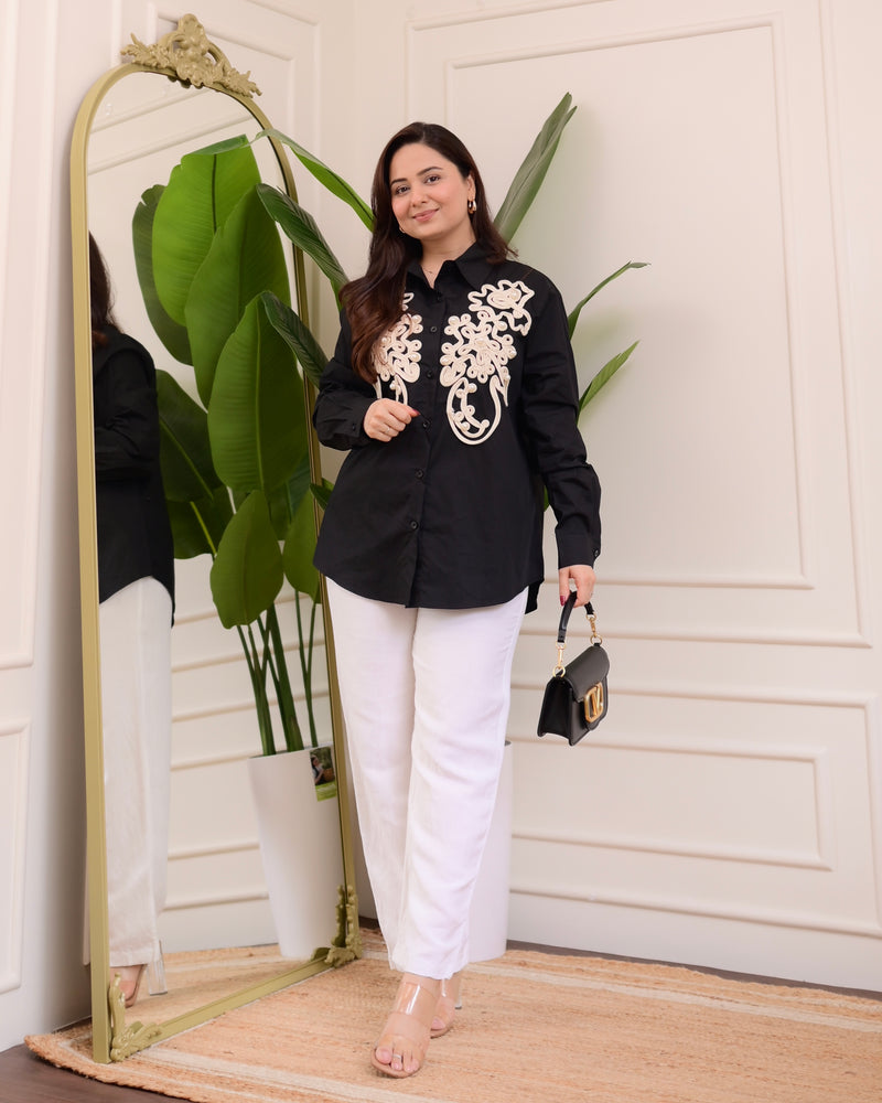 Black Loom & Pearl Luxe Shirt