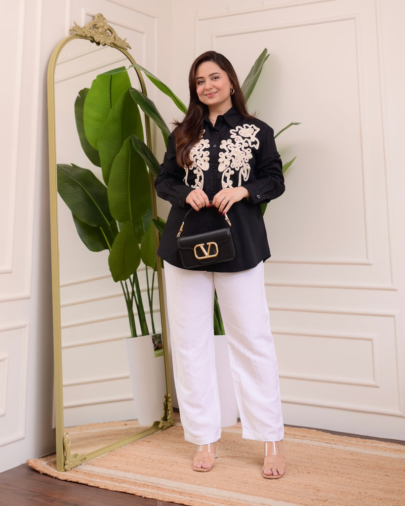 Black Loom & Pearl Luxe Shirt
