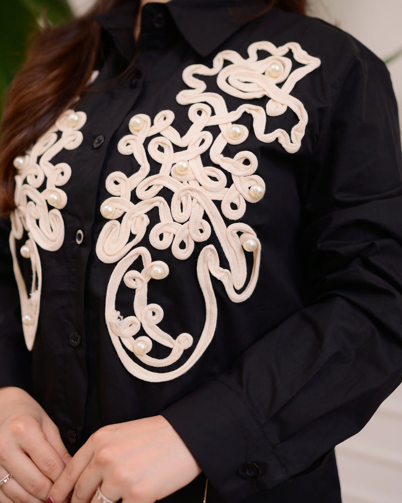 Black Loom & Pearl Luxe Shirt