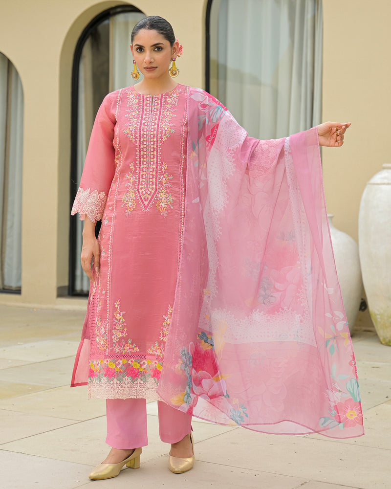 Wild Orchid Pakistani Handwork Premium Crush Suit