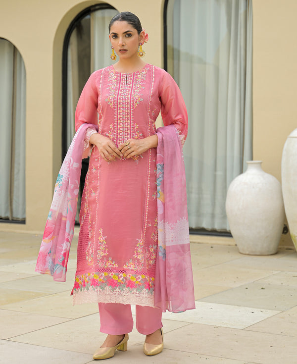 Wild Orchid Pakistani Handwork Premium Crush Suit
