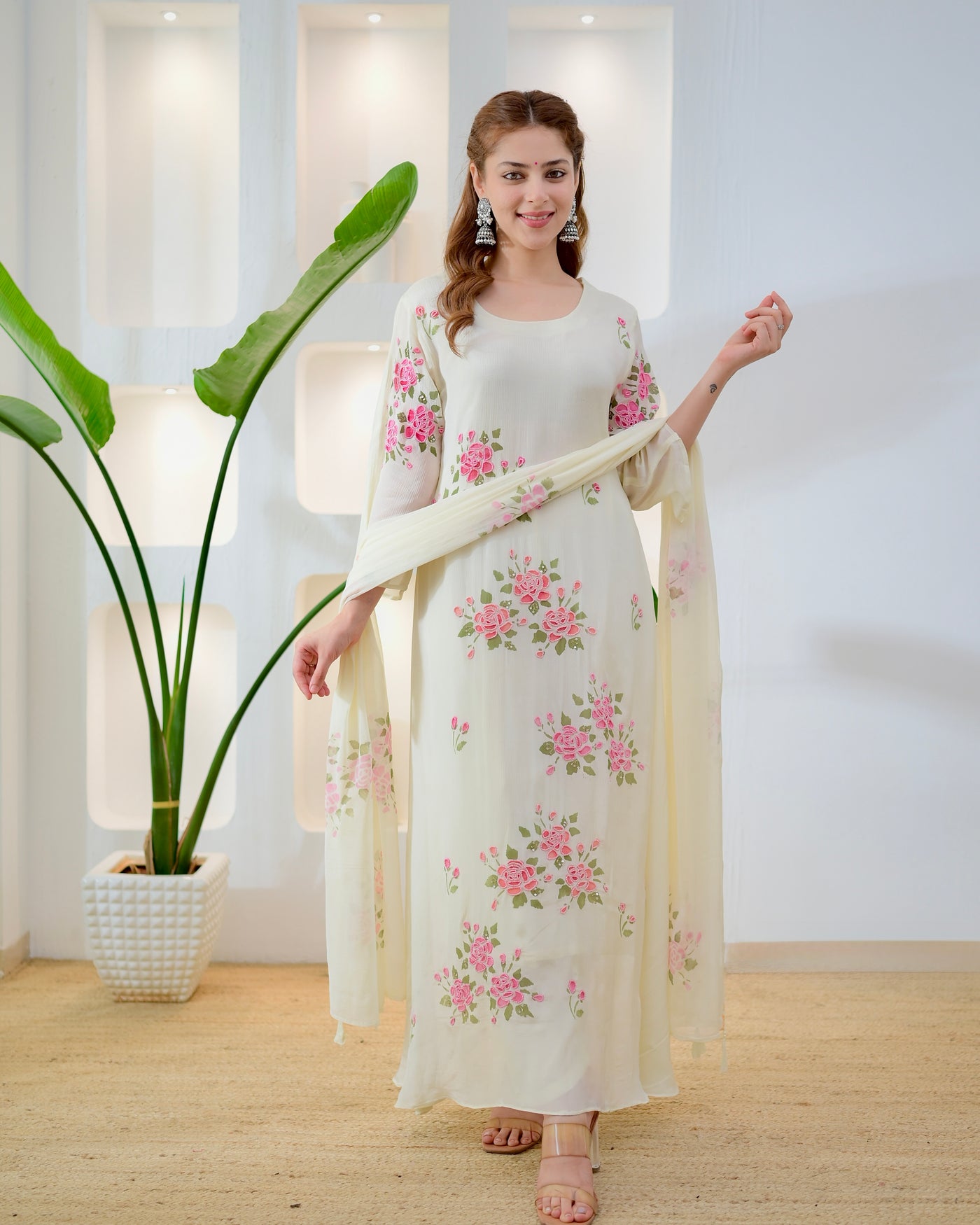Vanilla Bloom Mist Handwork Chinnon Suit