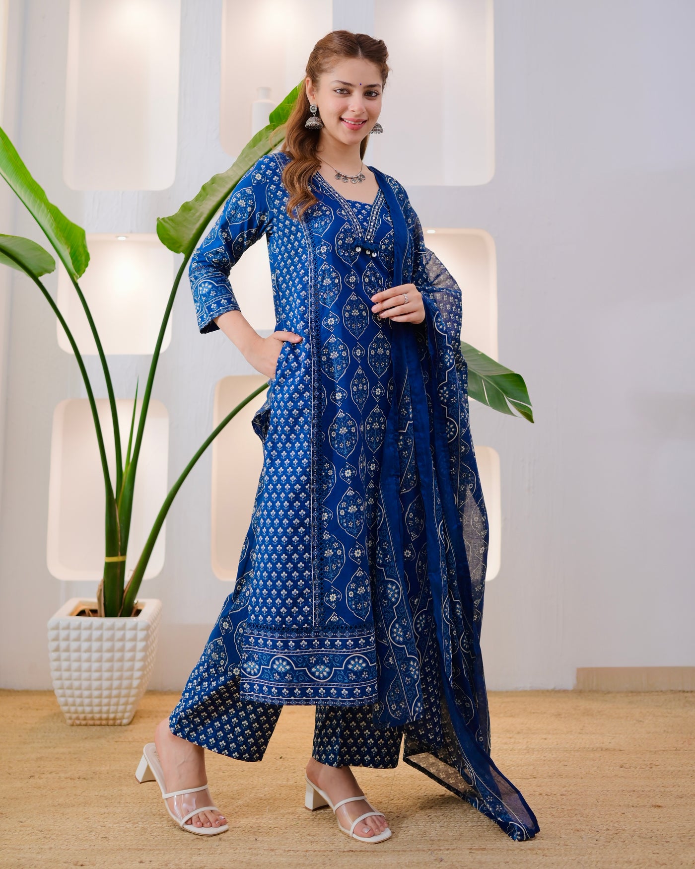 Meher Neel Premium Cotton Suit