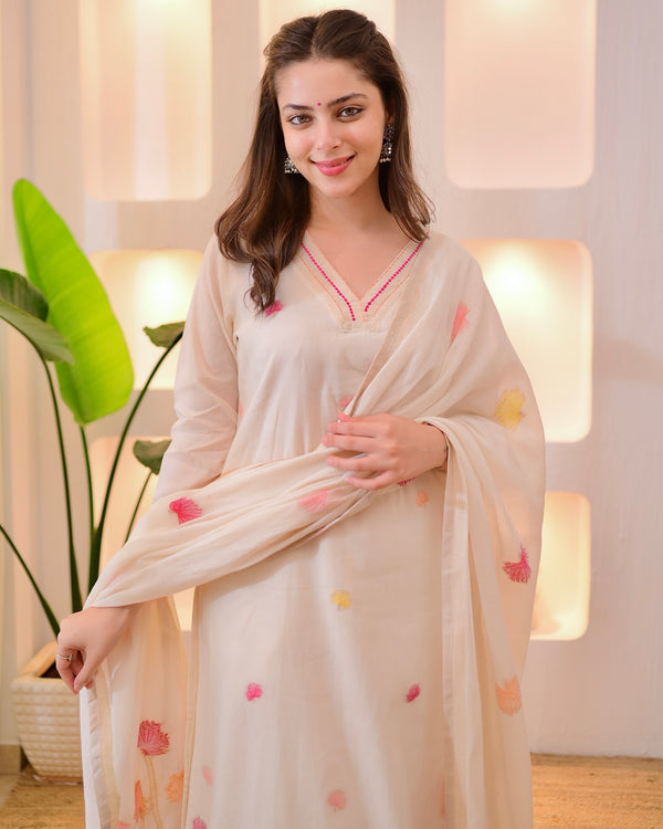 Premium Phoolkari Jamdani Festive Suit