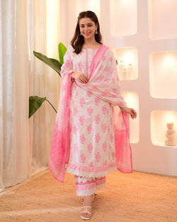 Blush Pink Gulzaar Premium Cotton Suit