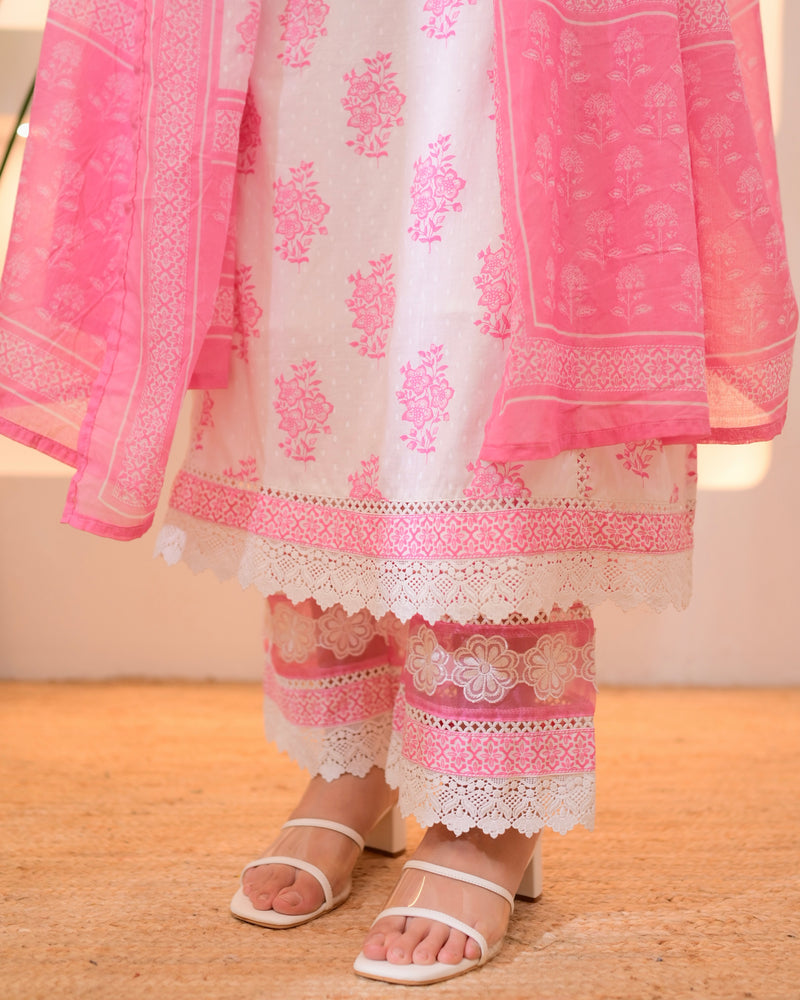 Blush Pink Gulzaar Premium Cotton Suit
