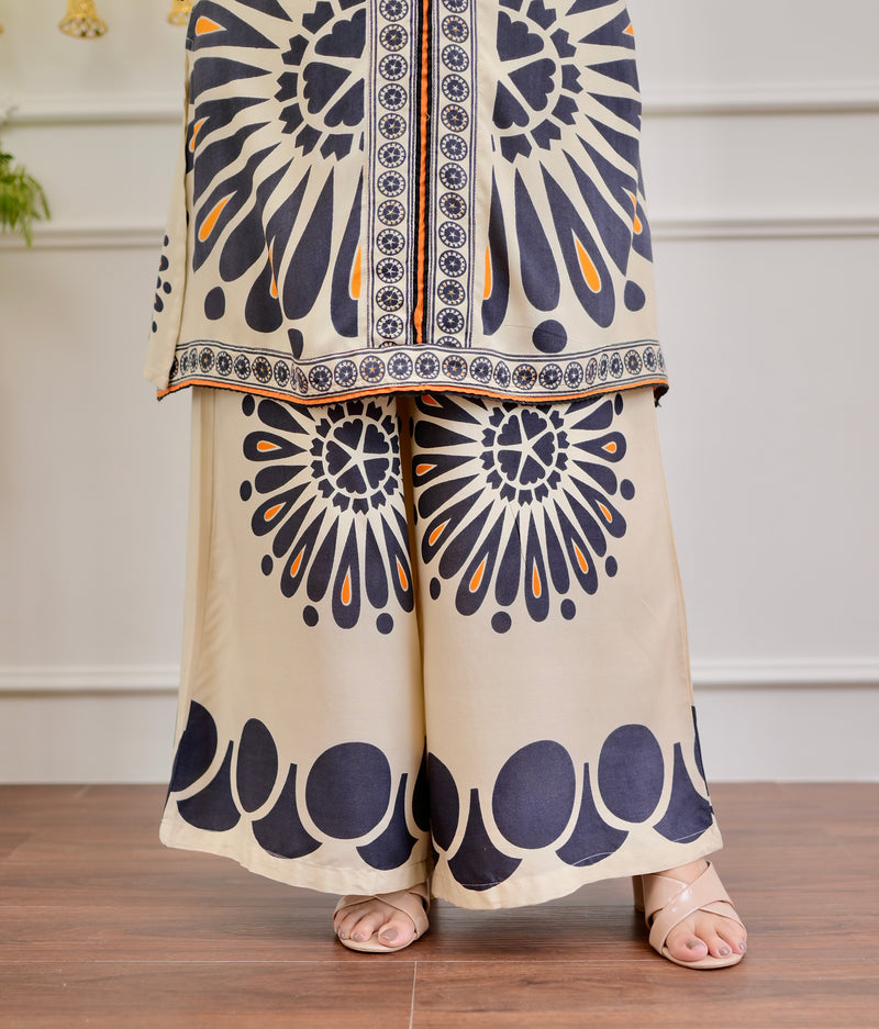 Warm Ivory Blossom Cotton Co-ord
