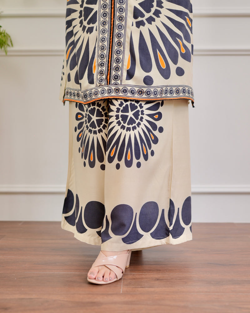 Warm Ivory Blossom Cotton Co-ord