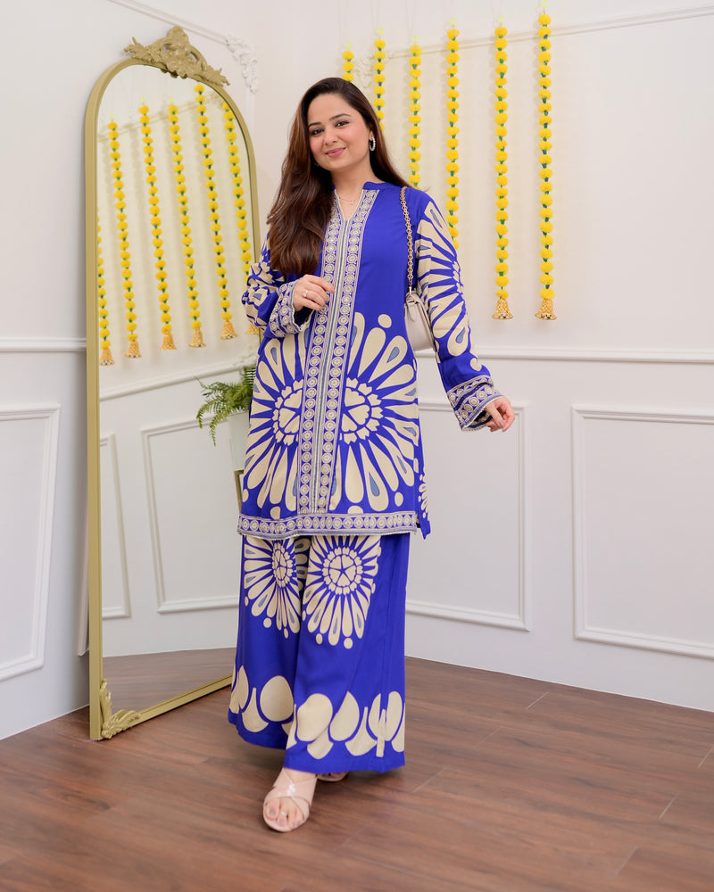 Sapphire Blossom Cotton Co-ord