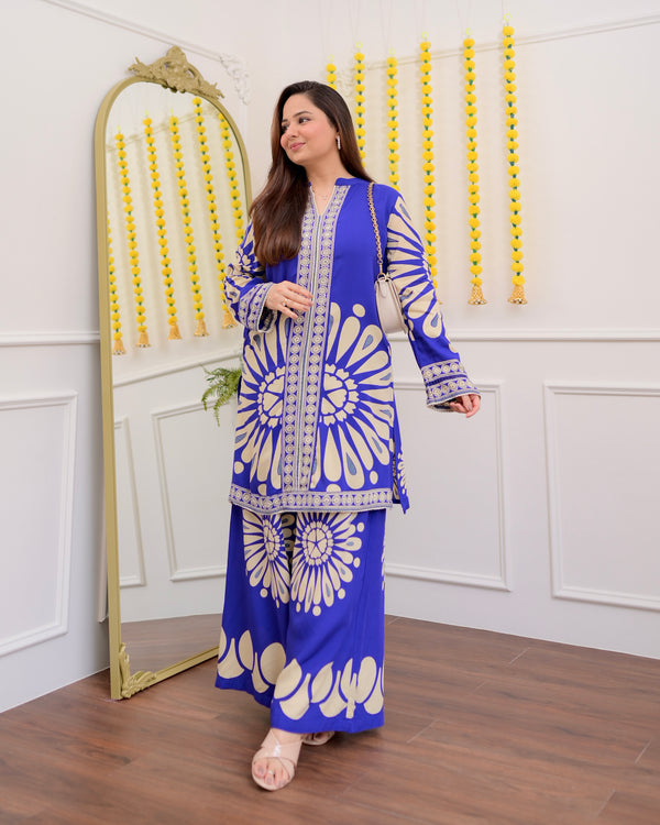 Sapphire Blossom Cotton Co-ord