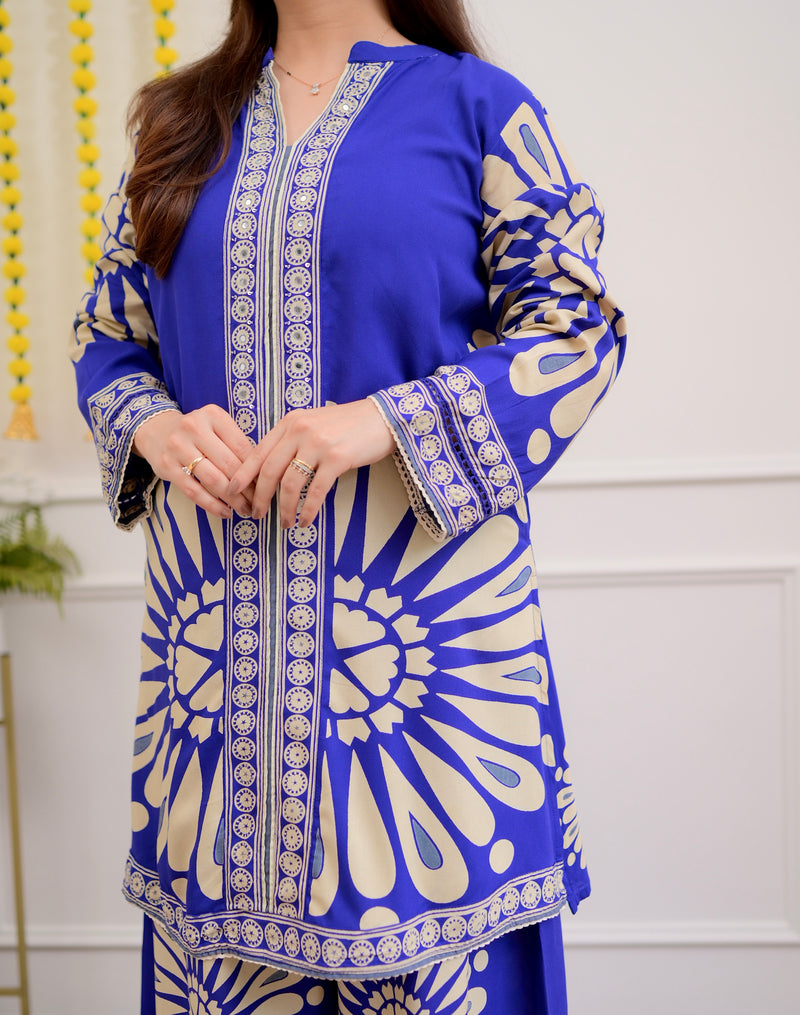 Sapphire Blossom Cotton Co-ord