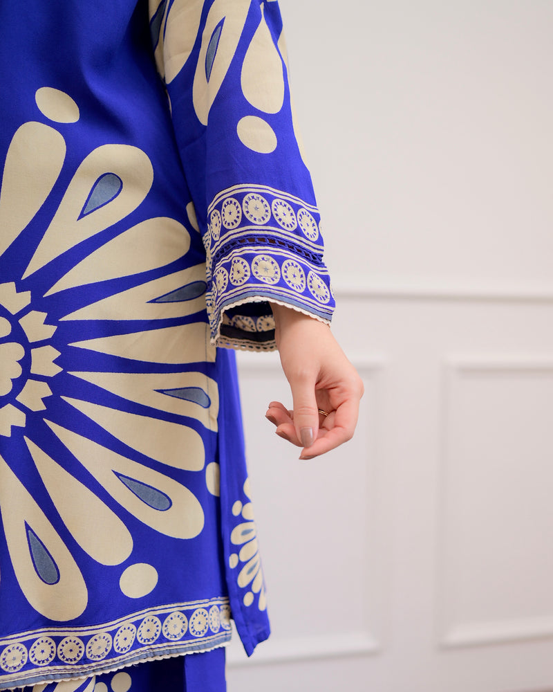 Sapphire Blossom Cotton Co-ord