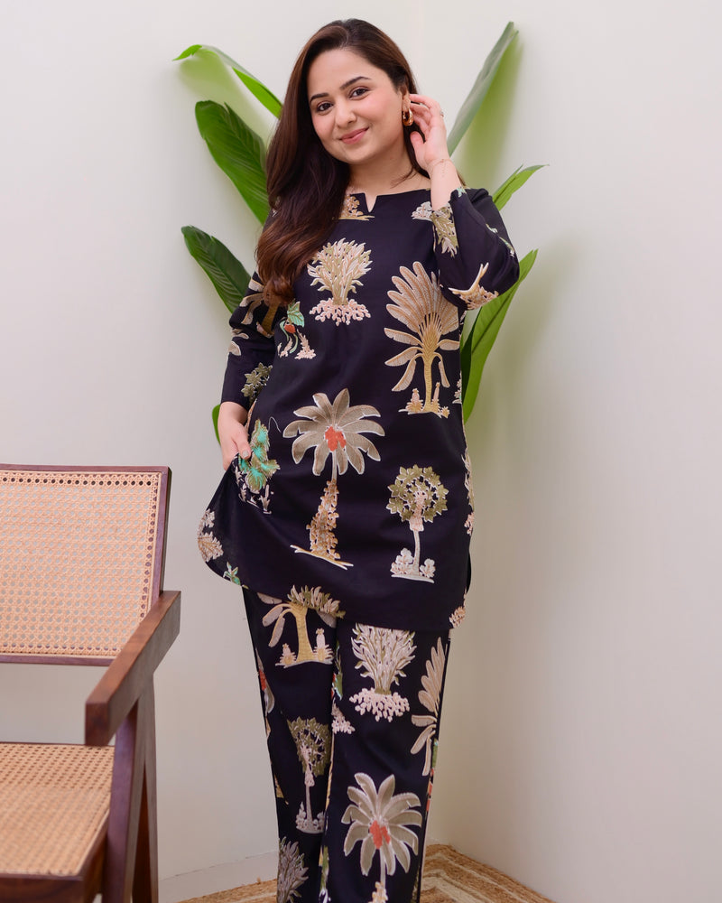 Black Forest Cotton Loungewear Set