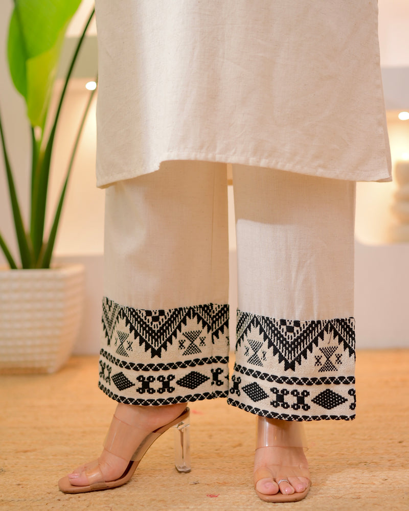 Ivory Boho Woven Cotton Co-ord