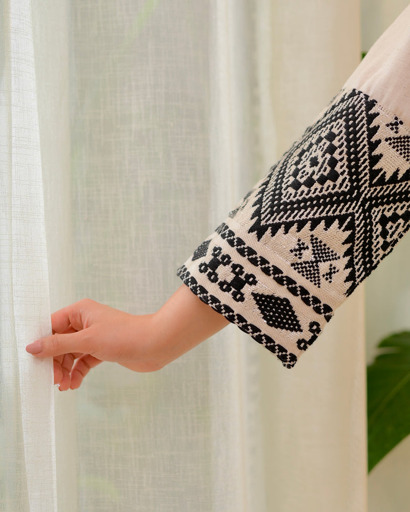 Ivory Boho Woven Cotton Co-ord