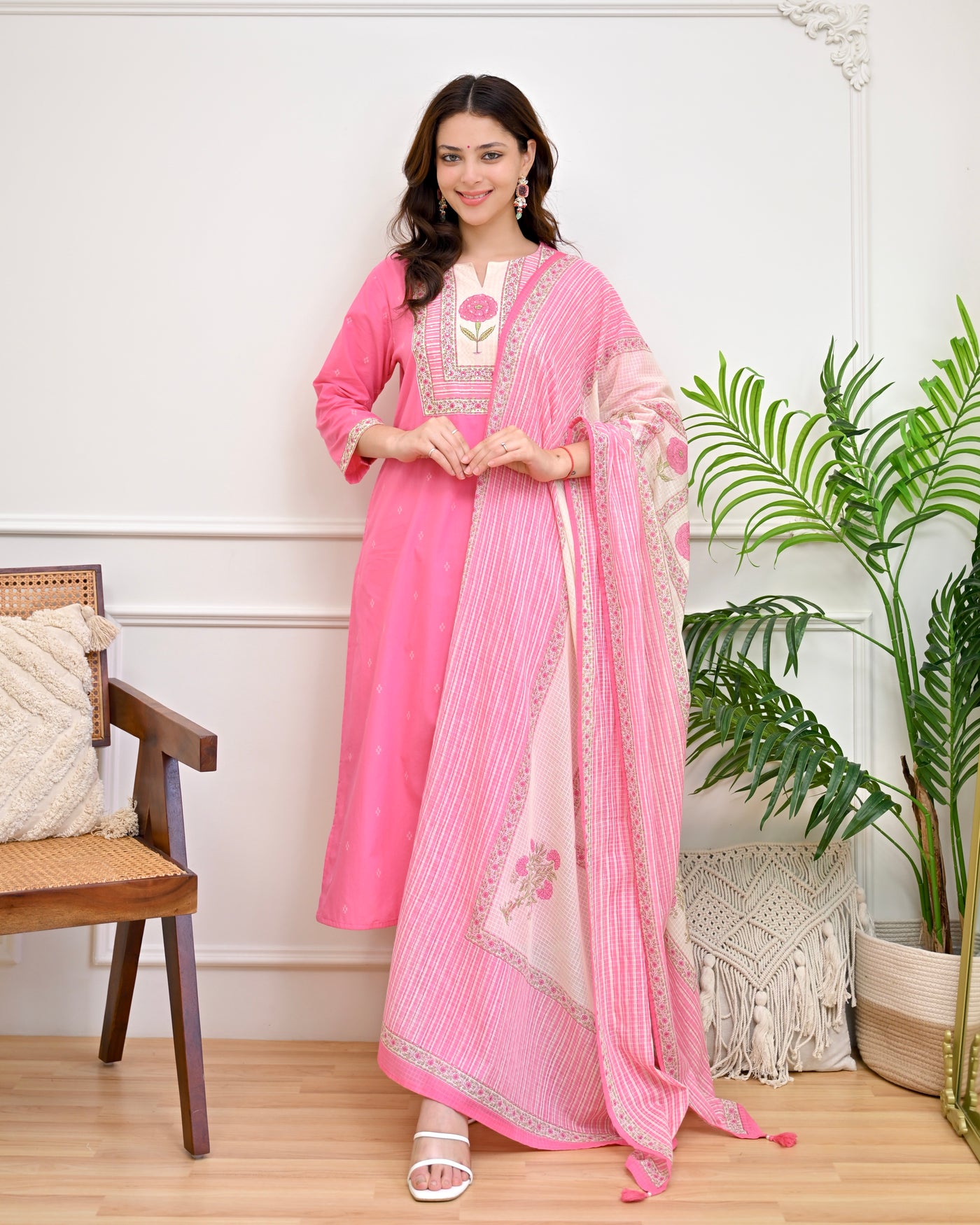 Gulaabika Bloom Floral Cotton Suit