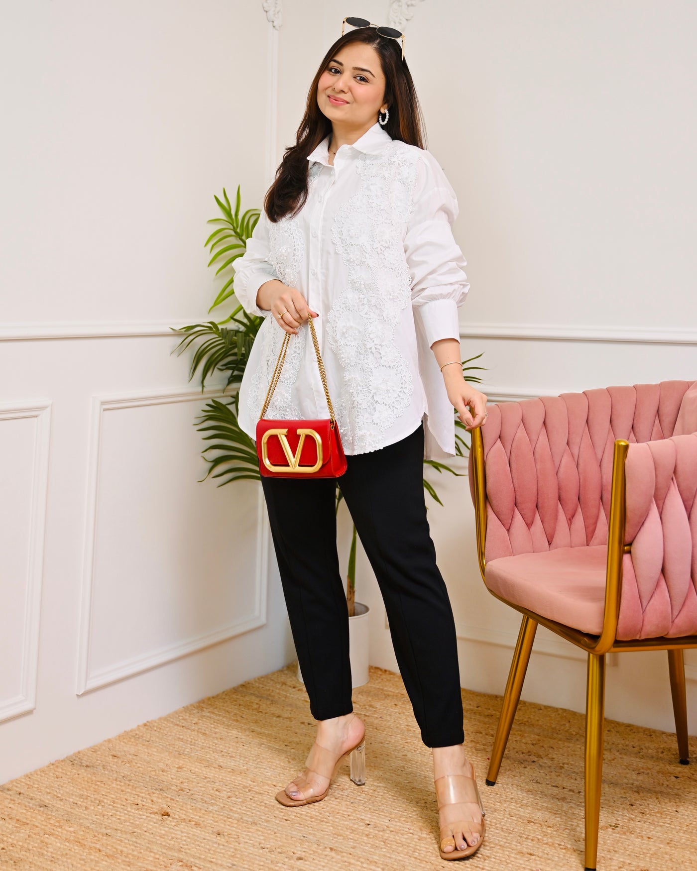 White Opéra Luxe Lace Shirt