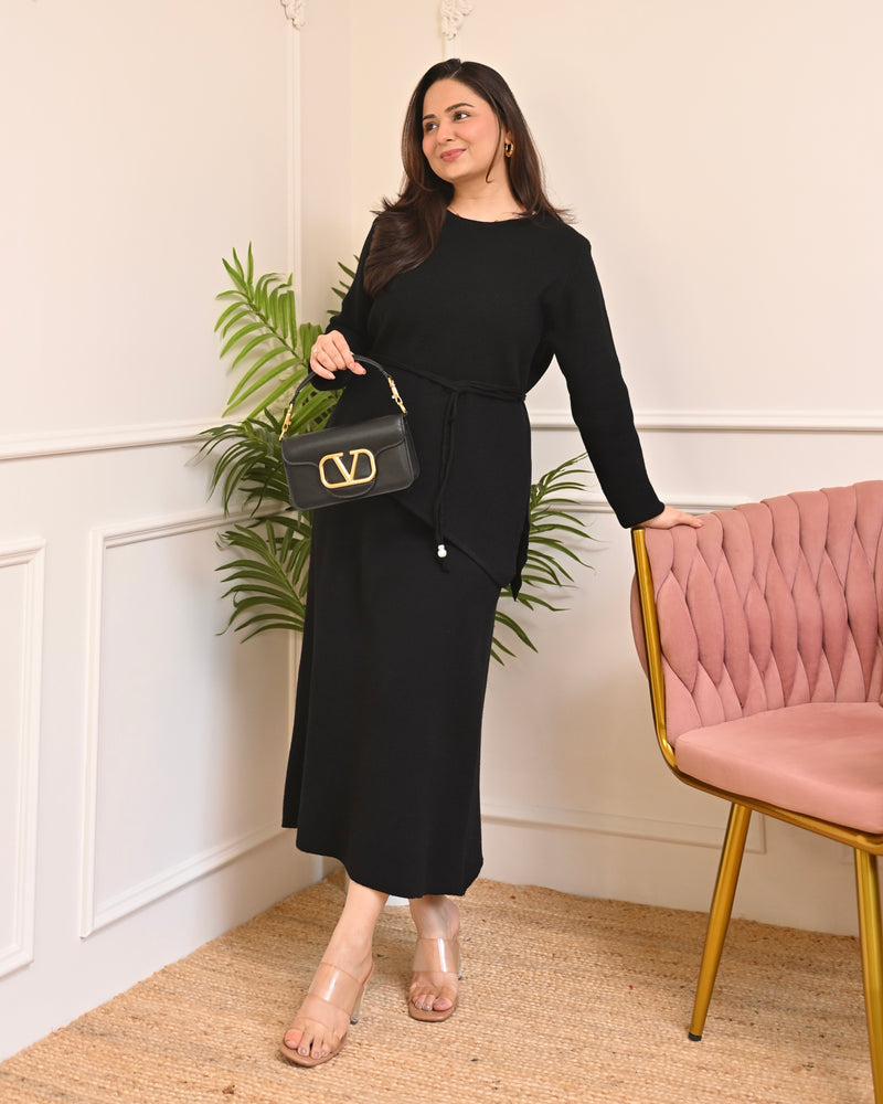 Twilight Knit Winter Woollen Skirt Co-ord