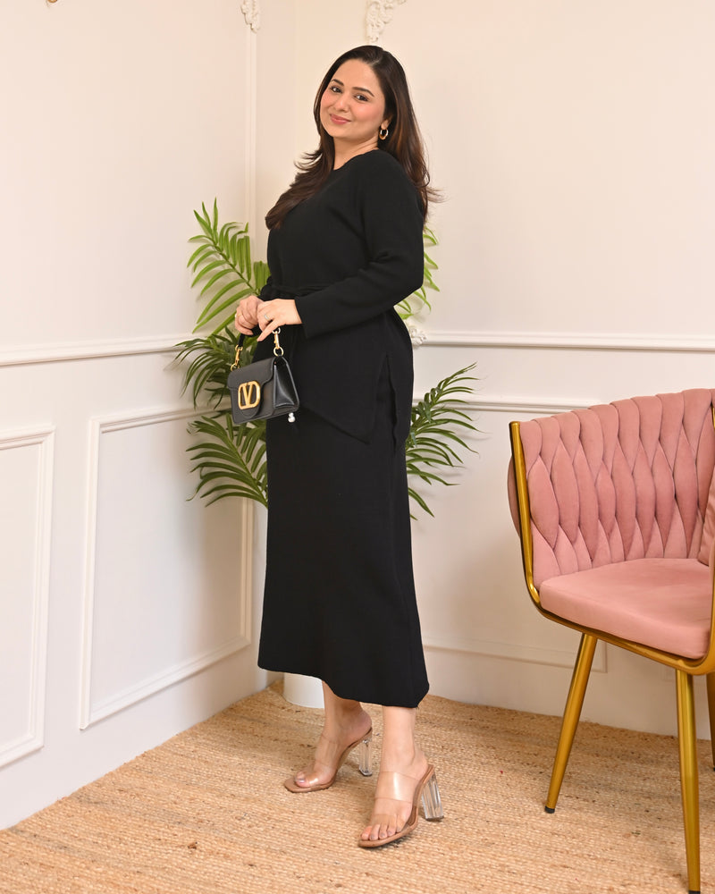 Twilight Knit Winter Woollen Skirt Co-ord