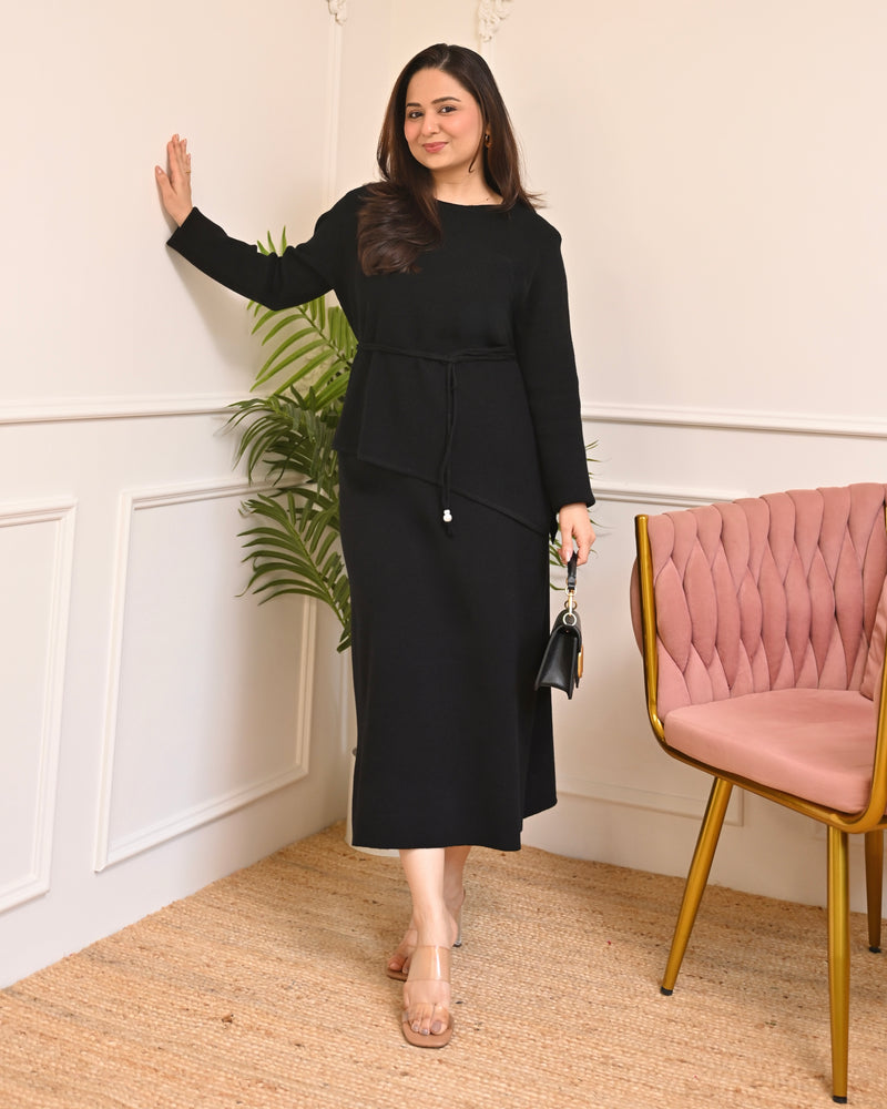 Twilight Knit Winter Woollen Skirt Co-ord