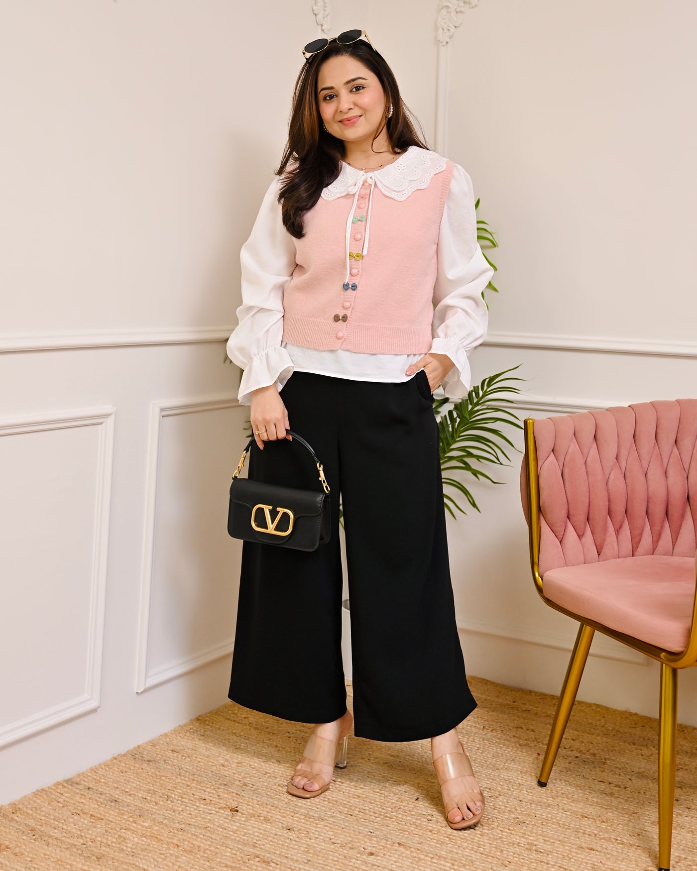 Cotton Candy Bloom Knitted Sweater Shirt