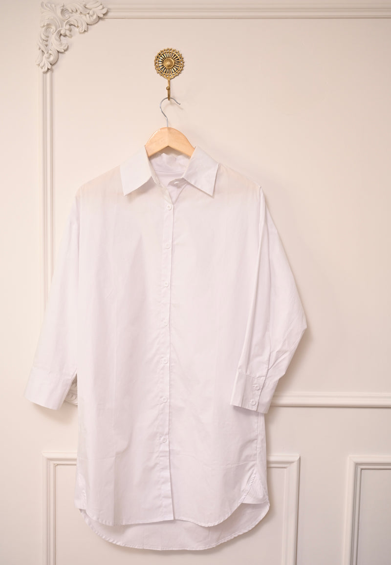 Black Side-Knot Layered Sweater Shirt