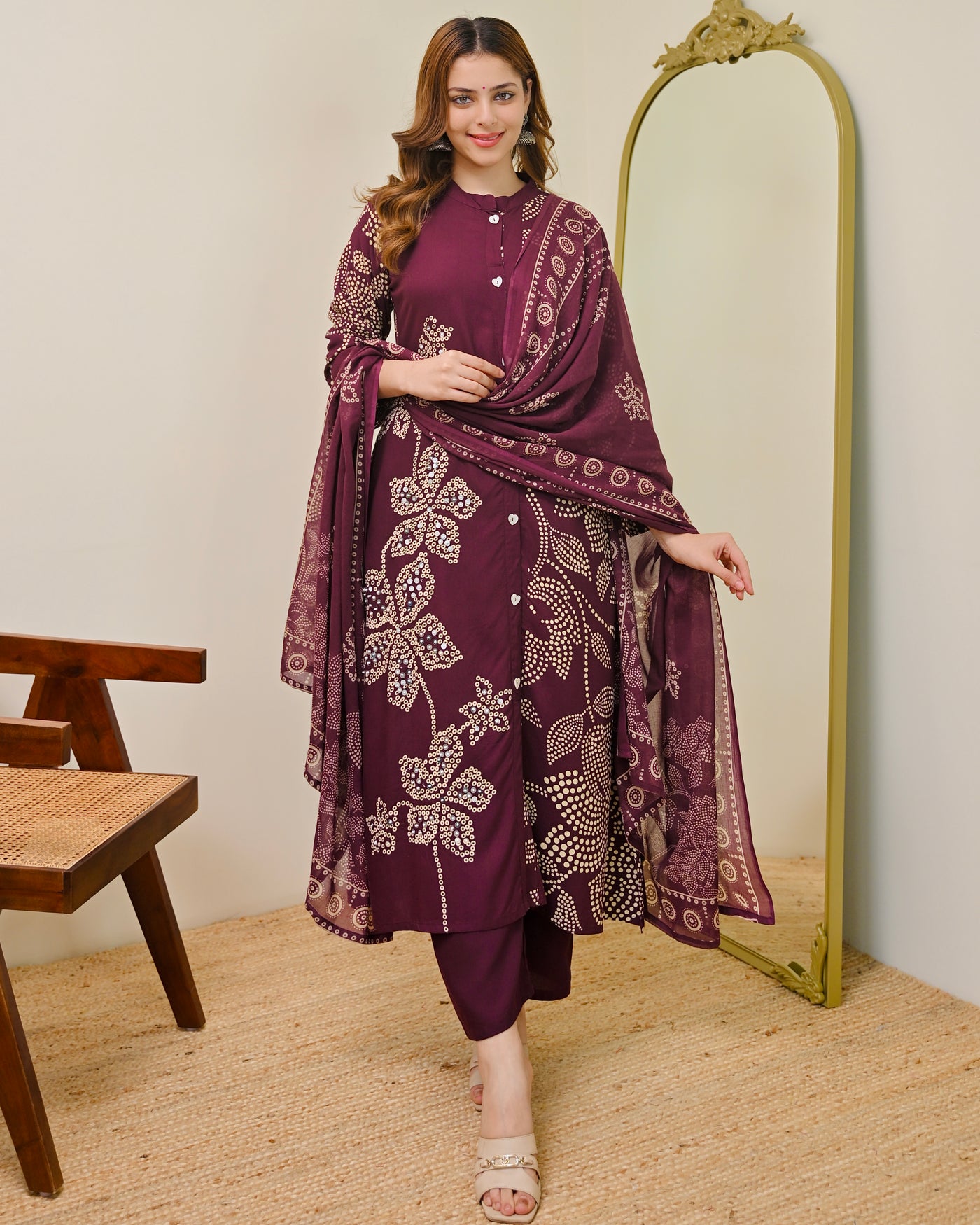 Jamuni Noor Cotton A Line Suit