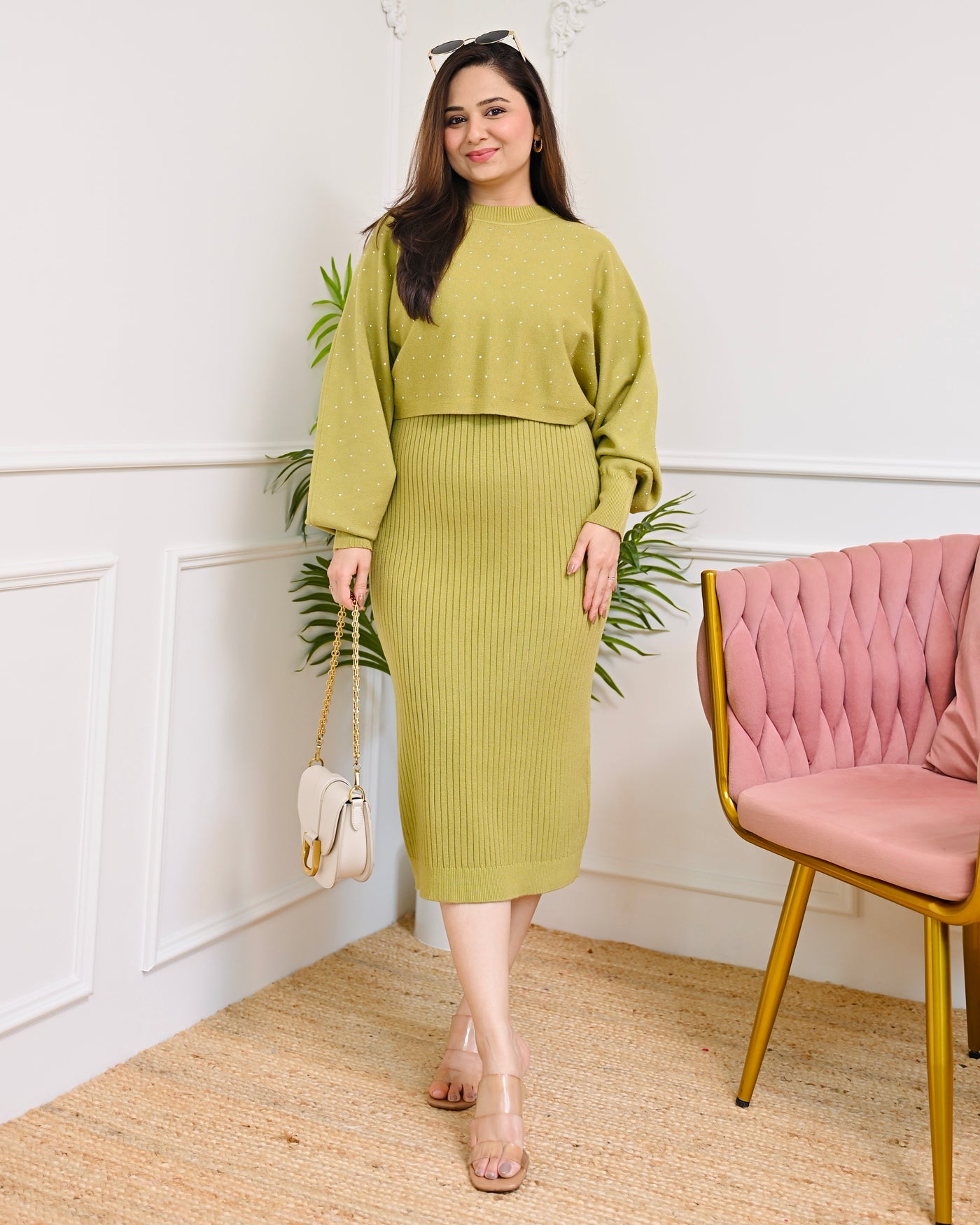 Limerick Muse Winter Woollen Midi Dress