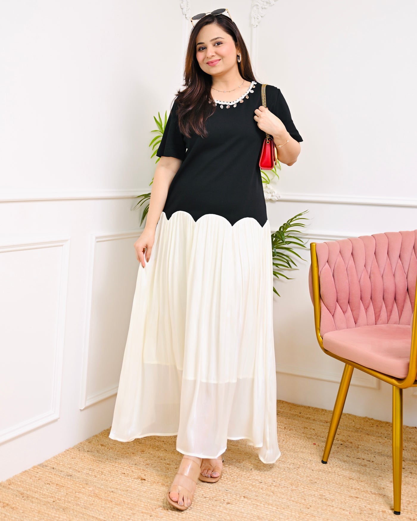 Scallop Grace Chic Party Dress