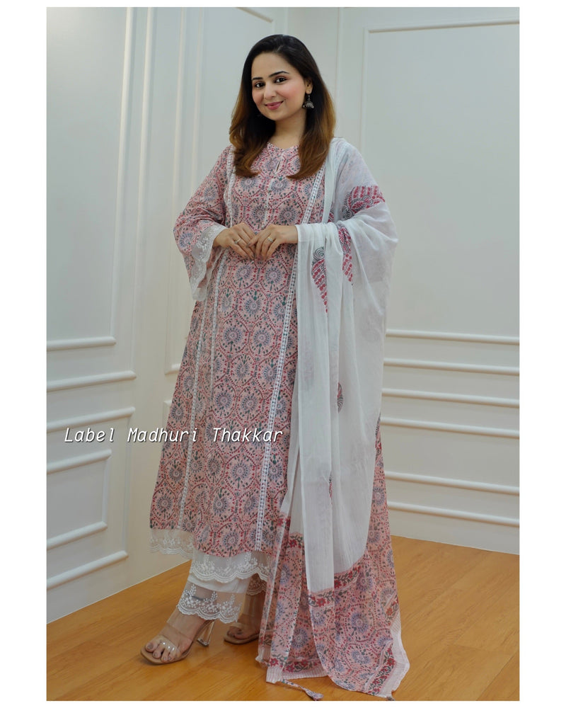 Peach Aline Pakistani Suit