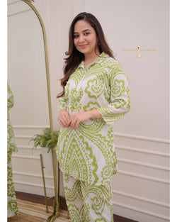 Lavender Lucknowi Afghani Suit