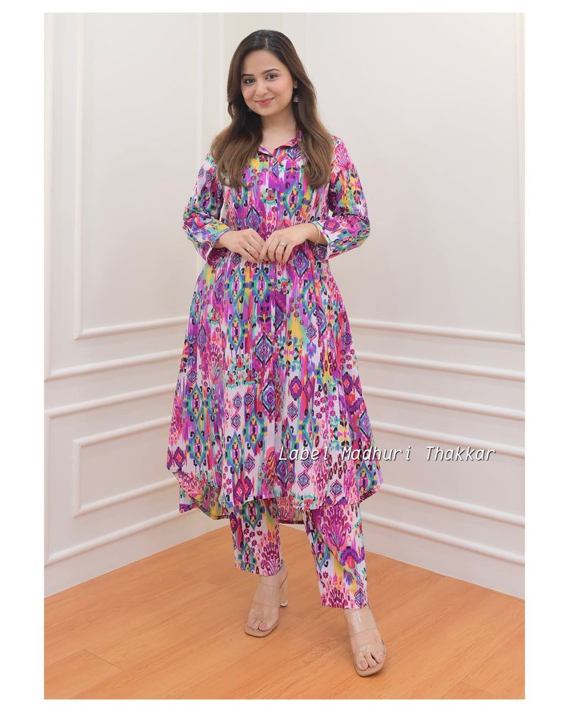 Purple Baroque Cotton Co-ord