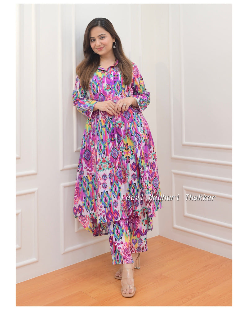Purple Baroque Cotton Co-ord