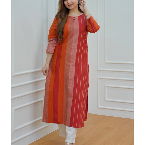 VNSF 39 PURE SOUTH COTTON WITH COLLAR AND GAZZ BUTTON NEW TRENDY BEAUTIFUL  STYLISH FANCY READYMADE DAILY WEAR SHIRT STYLE STRIPED KURTI WITH PLAZO SET  SUPPLIER IN INDIA NEWZEALAND MALAYSIA - Reewaz