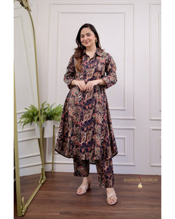 Black Multi Paisley Cotton Co-ord