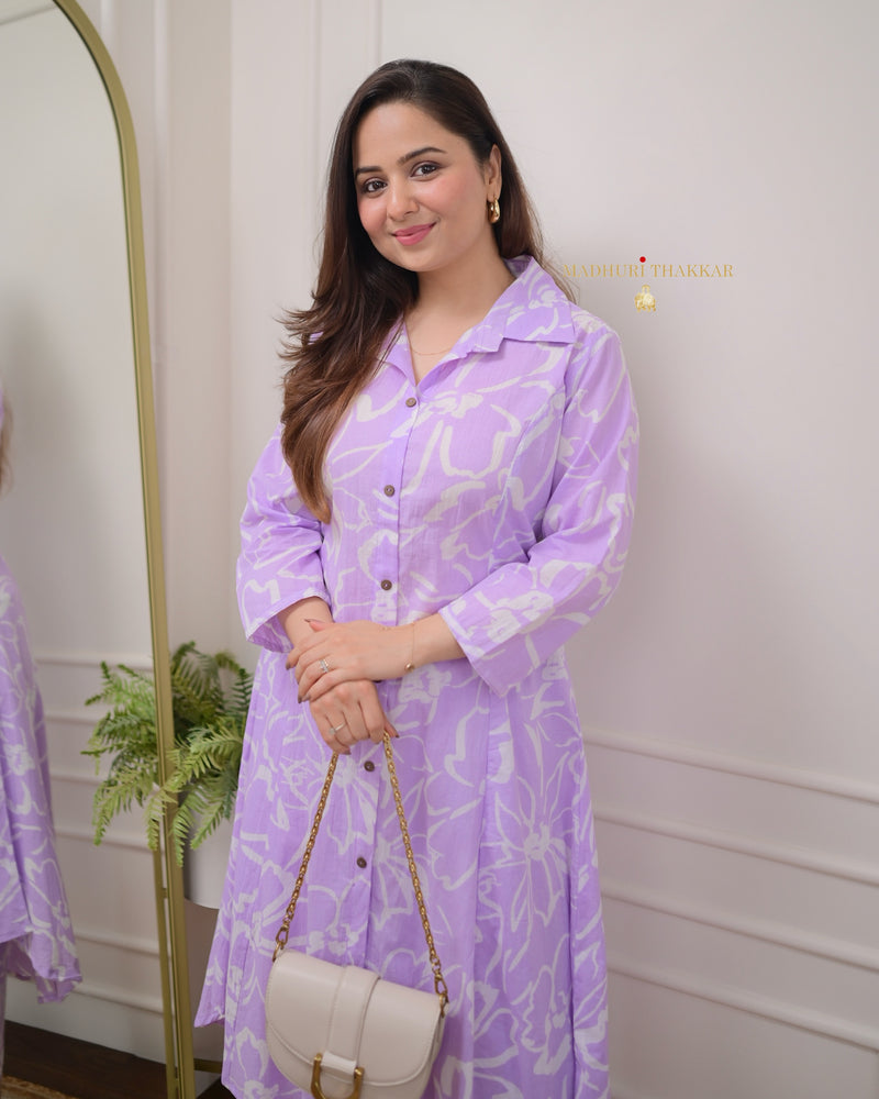 Lilac Floral Cotton Co-ord