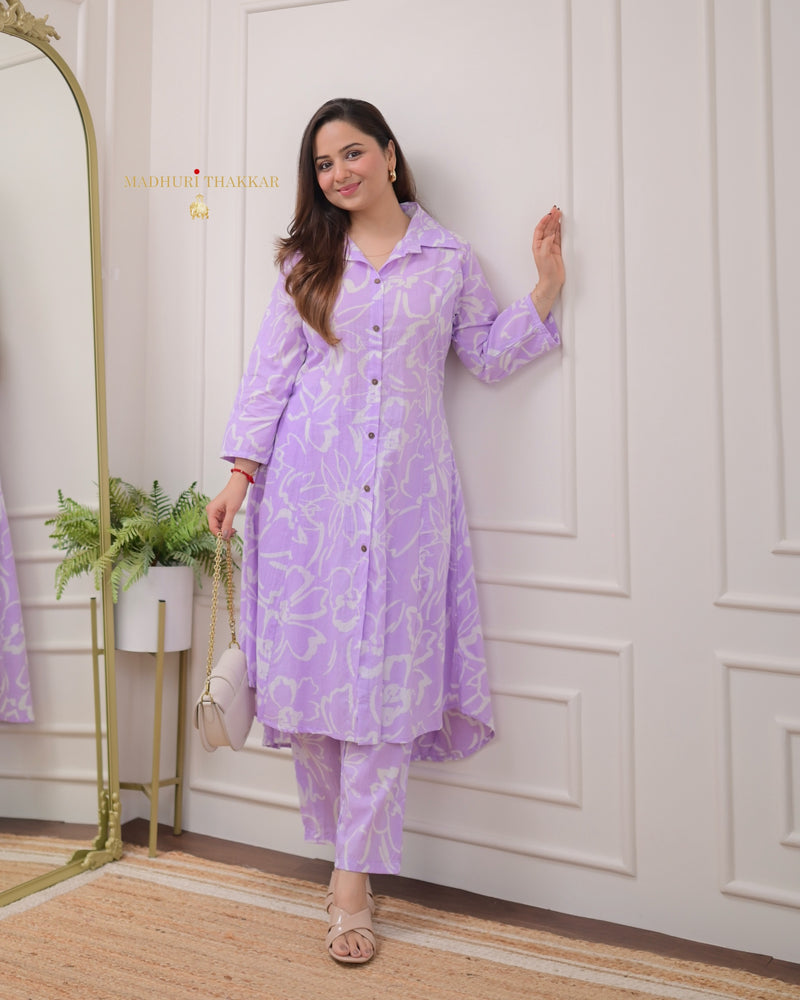 Lilac Floral Cotton Co-ord