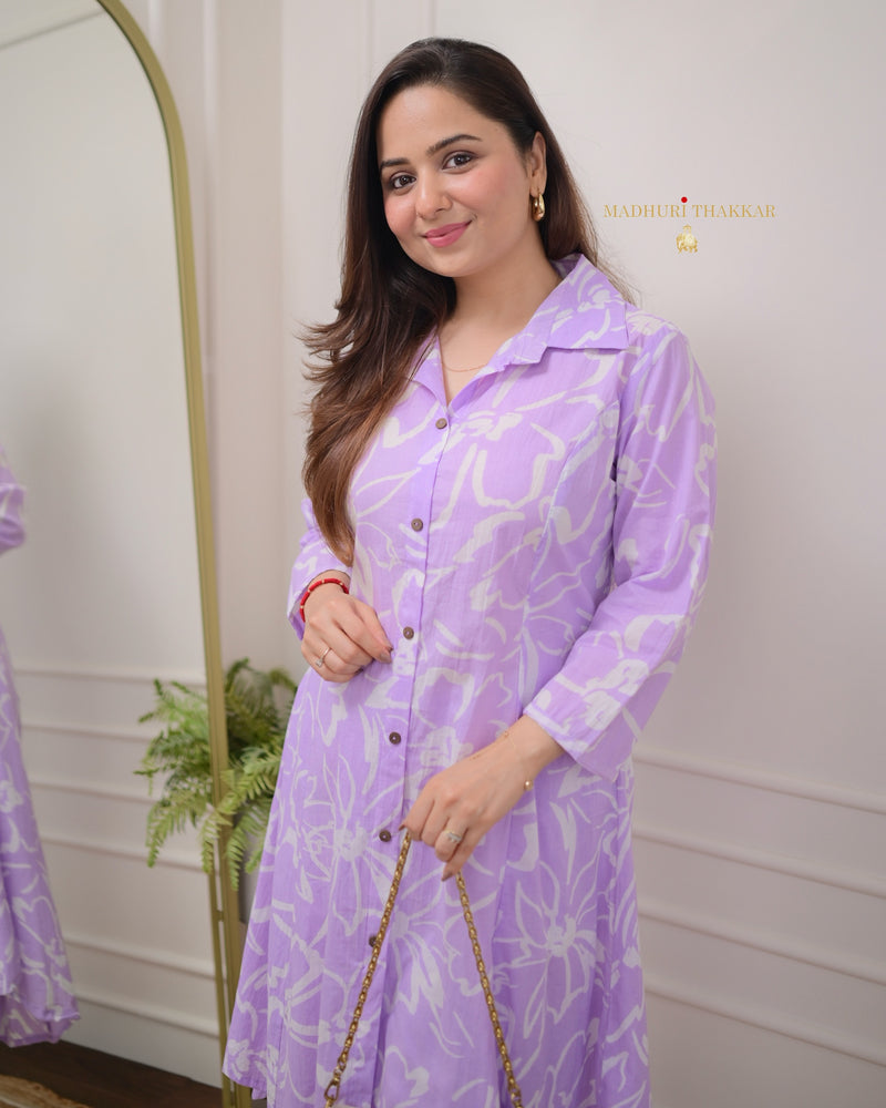 Lilac Floral Cotton Co-ord