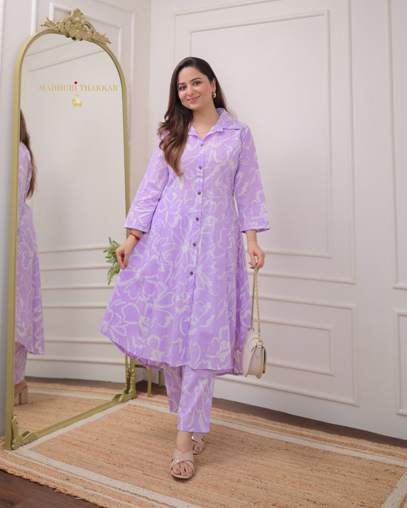 Lilac Floral Cotton Co-ord
