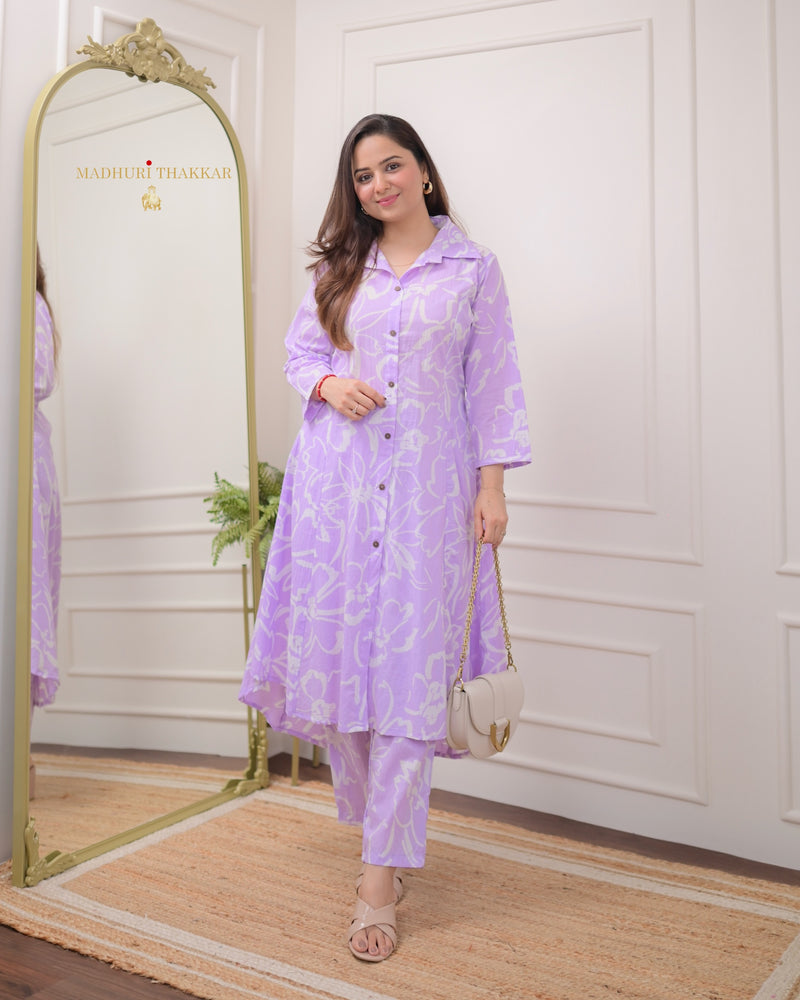 Lilac Floral Cotton Co-ord